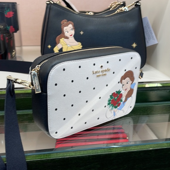 Disney X Kate Spade Beauty Mini Camera Crossbody Bag Cream Multi
 NWT - Picture 3 of 16
